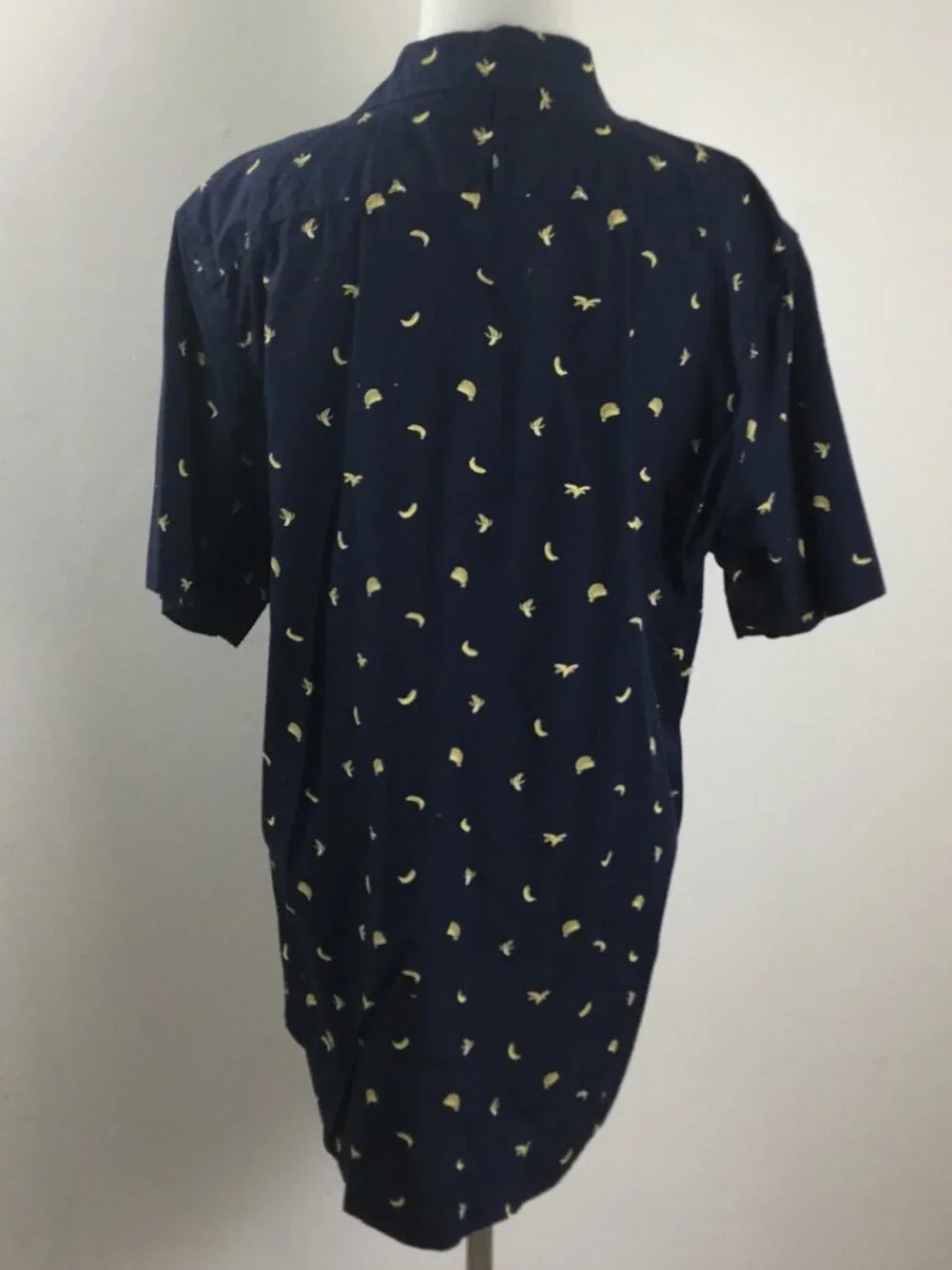 Banana Republic Luxe Poplin Banana Print Shirt l